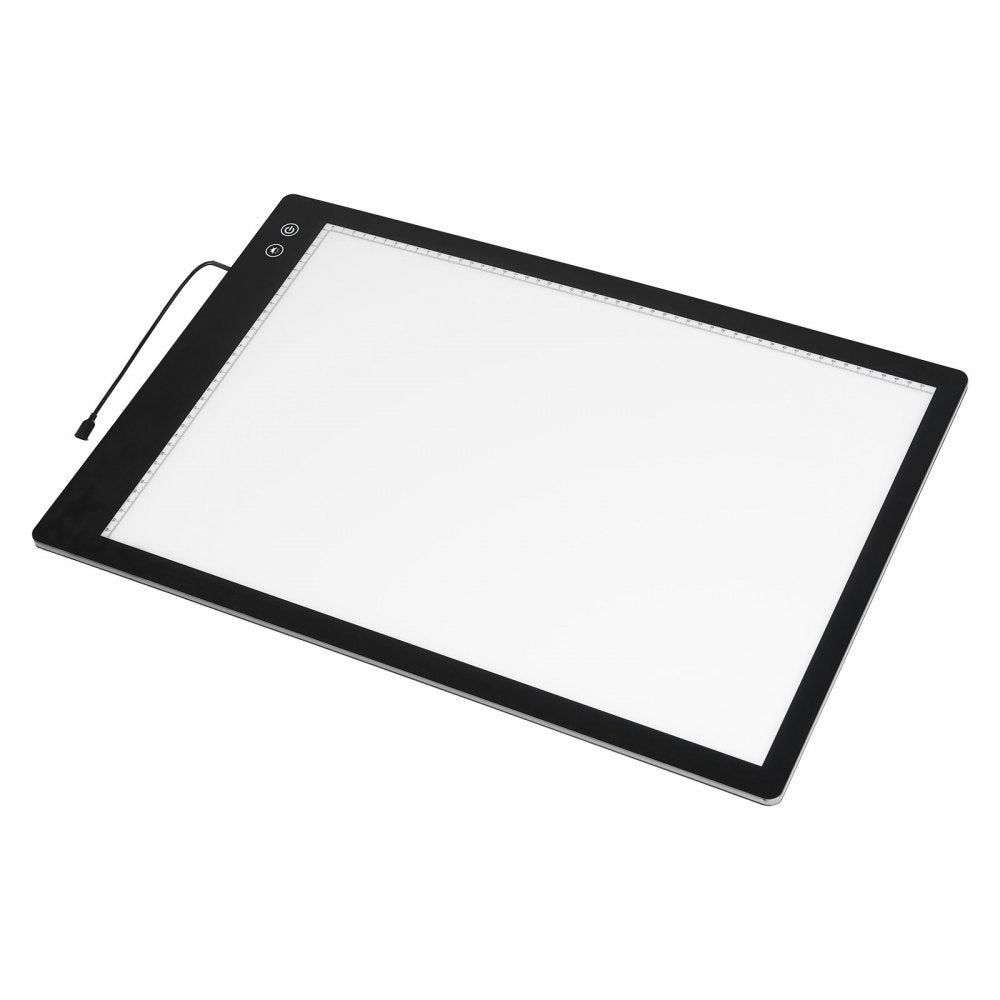 VEVOR Light Board, A2 LED Light Pad with 6 Level Dimmable Brightness, Rechargeable Light Table for Tracing, Light Box for Diamond Painting, Animation, Sketching, Drawing, Stenciling, Artists (Black)