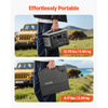 VEVOR Portable Power Station with 100W Solar Panel, 600W Solar Generator Power Station, 493Wh LiFePO4 Battery Backup with 8 Output Ports for Home Emergency, Outdoor Camping, RV Travel