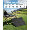 VEVOR Portable Power Station with 100W Solar Panel, 600W Solar Generator Power Station, 493Wh LiFePO4 Battery Backup with 8 Output Ports for Home Emergency, Outdoor Camping, RV Travel