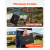VEVOR Portable Power Station with 2PCS 200W Solar Panels, 3000W Solar Generator Power Station, 3072Wh LiFePO4 Battery Backup with 15 Output Ports for for Home Emergency, Outdoor Camping, RV Travel