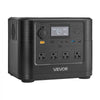 VEVOR Portable Power Station, 1800W Solar Generator Power Station, 1008Wh LiFePO4 Battery Backup with 9 Output Ports for for Home Emergency, Outdoor Camping, RV Travel (Solar Panel NOT Included)