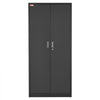 VEVOR Metal Storage Cabinet 68.9 in Lockable Steel Garage Cabinet Black, for Pantry, Warehouse, Basement, Laundry, Office, 5 Tiers Tool Storage with 4 Adjustable Shelves, 2 Magnetic Doors, 2 Keys