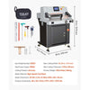 VEVOR Electric Paper Cutter, 1100W Heavy Duty Paper Cutter Machine With 20.28 in Cutting Width, 3.15 in Cutting Thickness, Electric Guillotine Trimmer with Casters and 7 in Touchscreen, for Print Shop