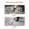 VEVOR Demolition Jack Hammer, 2200W Electric Jackhammer Heavy Duty, 1350 BPM Concrete Breaker, 2pcs Chisels Bit Chipping with Case, Black