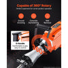 VEVOR Demolition Jack Hammer 2200 W 1950 BPM Concrete Breaker 6pcs Chisels, For Trenching and Hole Breaking, 360° Swiveling Front Handle, Heavy Duty Electric Jack Hammer with Gloves, Carrying Case