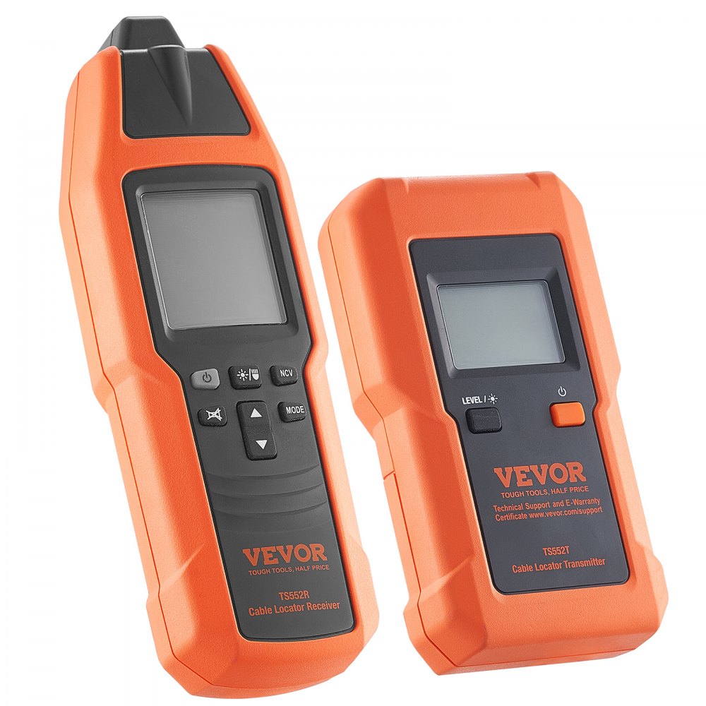 VEVOR Subterranean Wire Tracker, Up to 3 FT Detection Depth, Voltage Range 12-600V, Circuit and Line Break Locator, Extends to 6561 FT for Underground Pipes, Electric Fencing, Hidden Wires