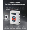 VEVOR Step Down Voltage Converter, 2000VA, Heavy Duty Voltage Power Converter, 220V to 110V Power Transformer, with 2 US Outlets, USB Output, LCD Display, Temperature Protection, for 110V Appliances