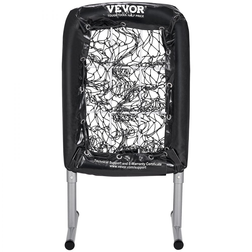 VEVOR 9 Hole Baseball Net, 21"x29" Softball Baseball Training Equipment for Hitting Pitching Practice, Heavy Duty Height Adjustable Trainer Aid with Strike Zone & 4 Ground Stakes, for Youth Adults