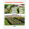 VEVOR Steel Landscape Edging, 3 Packs 40 x 8 in Rust-Resistant Metal Landscape Edging, Bendable Garden Edging Border, Heavy Duty Lawn Edging, Easy-to-Install, Flower Bed Yard Pathway Divider Black