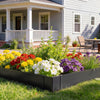 VEVOR Galvanized Steel Landscape Edging, 6-Pack 40 x 10 Inch Metal Edging for Landscaping with 8 Mounting Clips, Heavy Duty Metal Garden Edge Border for Flower Bed, Yard Pathway, Black