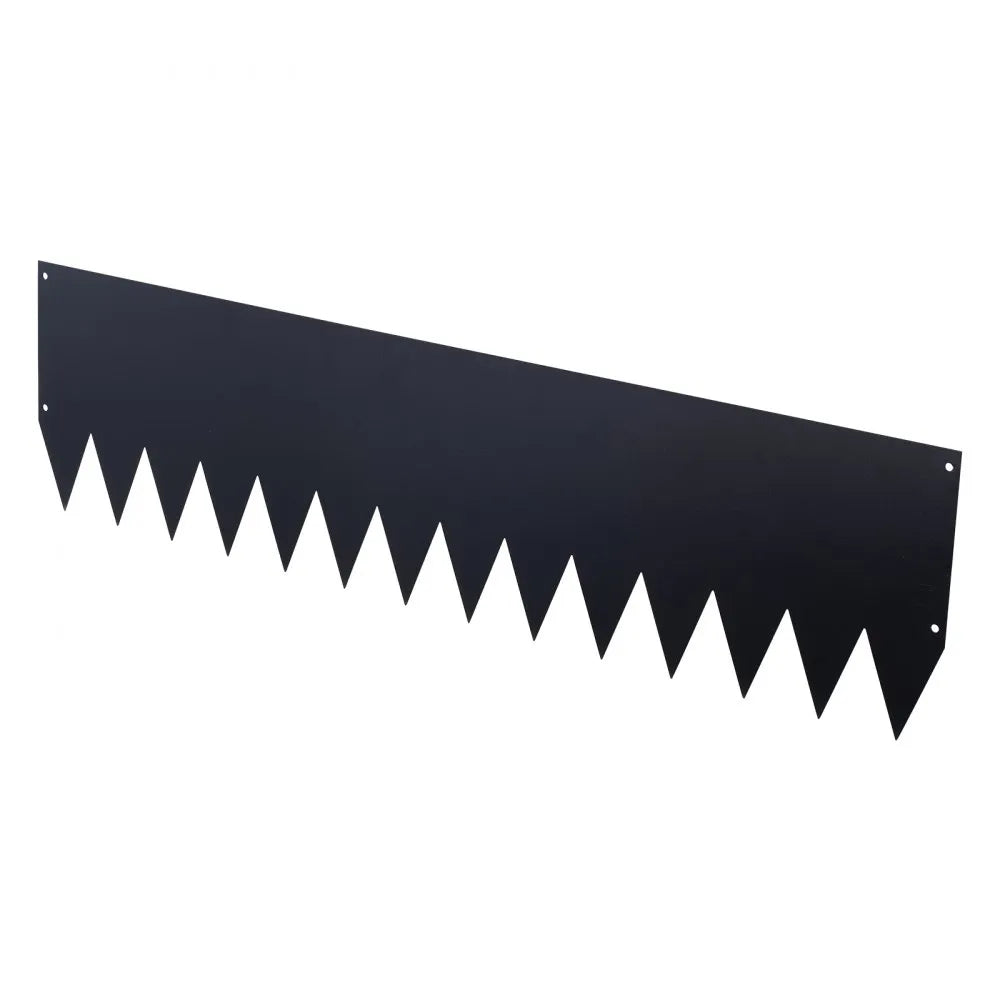 VEVOR Galvanized Steel Landscape Edging, 6-Pack 40 x 10 Inch Metal Edging for Landscaping with 8 Mounting Clips, Heavy Duty Metal Garden Edge Border for Flower Bed, Yard Pathway, Black