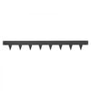 VEVOR Galvanized Steel Landscape Edging, 10-Pack 40 x 4.5 Inch Metal Edging for Landscaping with 11 Mounting Clips, Heavy Duty Metal Garden Edge Border for Flower Bed, Yard Pathway, Black