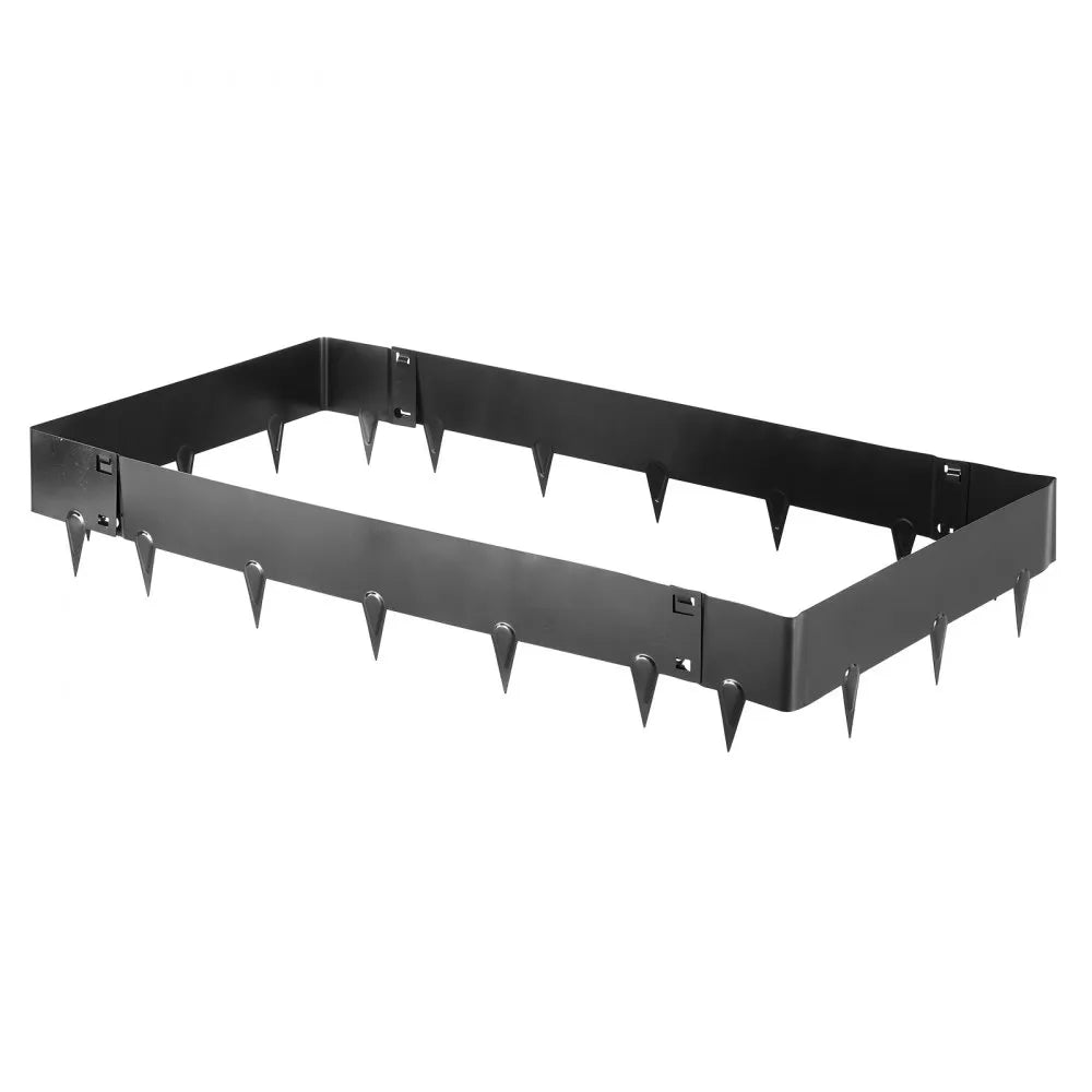 VEVOR Galvanized Steel Landscape Edging, 6-Pack 40 x 8.15 Inch Metal Edging for Landscaping with Gloves, Easy-to-Install, Heavy Duty Metal Garden Edge Border for Flower Bed, Yard Pathway