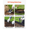 VEVOR Galvanized Steel Landscape Edging, 6-Pack 40 x 6 Inch Metal Edging for Landscaping with 6 Mounting Clips, Bendable Metal Garden Edge Border for Flower Bed, Yard Pathway, Black