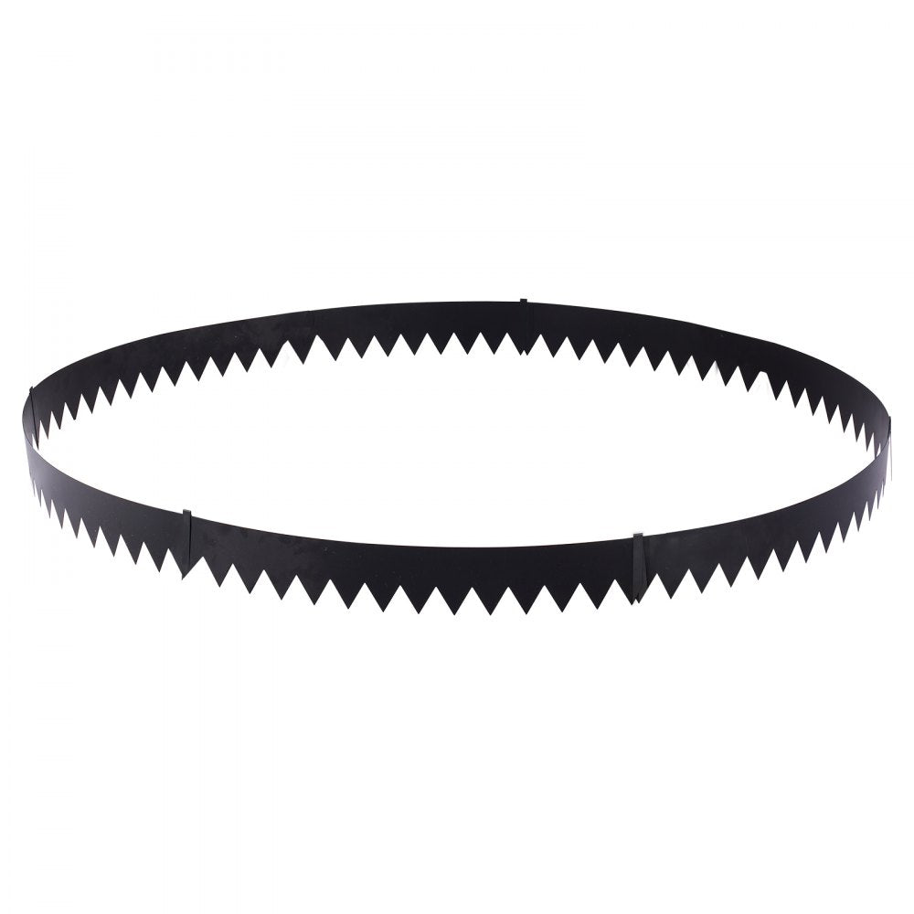VEVOR Galvanized Steel Landscape Edging, 6-Pack 40 x 8 Inch Metal Edging for Landscaping with 6 Mounting Clips, Bendable Metal Garden Edge Border for Flower Bed, Yard Pathway, Black