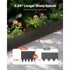 VEVOR Steel Landscape Edging, 4 Packs 40 x 12 in Rust-Resistant Metal Landscape Edging, Bendable Garden Edging Border, Heavy Duty Lawn Edging, Easy-to-Install, Flower Bed Yard Pathway Divider Black