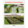 VEVOR Steel Landscape Edging, 4 Packs 40 x 12 in Rust-Resistant Metal Landscape Edging, Bendable Garden Edging Border, Heavy Duty Lawn Edging, Easy-to-Install, Flower Bed Yard Pathway Divider Black
