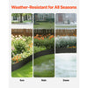 VEVOR Steel Landscape Edging, 4 Packs 40 x 8 in Rust-Resistant Metal Landscape Edging, Bendable Garden Edging Border, Heavy Duty Lawn Edging, Easy-to-Install, Flower Bed Yard Pathway Divider Black