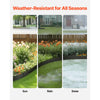 VEVOR Steel Landscape Edging, 5 Packs 39 x 3 in Rust-Resistant Metal Landscape Edging, Bendable Garden Edging Border, Heavy Duty Lawn Edging, Easy-to-Install, Flower Bed Yard Pathway Divider Black