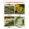 VEVOR Steel Landscape Edging, 5 Packs 39 x 4 in Rust-Resistant Metal Landscape Edging, Bendable Garden Edging Border, Heavy Duty Lawn Edging, Easy-to-Install, Flower Bed Yard Pathway Divider Brown