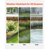 VEVOR Steel Landscape Edging, 5 Packs 39 x 5 in Rust-Resistant Metal Landscape Edging, Bendable Garden Edging Border, Heavy Duty Lawn Edging, Easy-to-Install, Flower Bed Yard Pathway Divider Brown