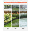 VEVOR Steel Landscape Edging, 5 Packs 39 x 4 in Rust-Resistant Metal Landscape Edging, Bendable Garden Edging Border, Heavy Duty Lawn Edging, Easy-to-Install, Flower Bed Yard Pathway Divider Black