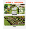 VEVOR Steel Landscape Edging, 5 Packs 39 x 3 in Rust-Resistant Metal Landscape Edging, Bendable Garden Edging Border, Heavy Duty Lawn Edging, Easy-to-Install, Flower Bed Yard Pathway Divider Brown