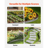 VEVOR Steel Landscape Edging, 5 Packs 39 x 5 in Rust-Resistant Metal Landscape Edging, Bendable Garden Edging Border, Heavy Duty Lawn Edging, Easy-to-Install, Flower Bed Yard Pathway Divider Dark Gray