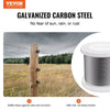 VEVOR Wire Rope, 1/4" 250 ft Zinc Galvanized Carbon Steel Cable with Gloves, 7000 lbs Breaking Strength, 7 x 19 Strands Construction Marine Aircraft Grade for Handrail Stair Decking Fence Outdoors