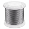 VEVOR Wire Rope, 1/4" 250 ft Zinc Galvanized Carbon Steel Cable with Gloves, 7000 lbs Breaking Strength, 7 x 19 Strands Construction Marine Aircraft Grade for Handrail Stair Decking Fence Outdoors
