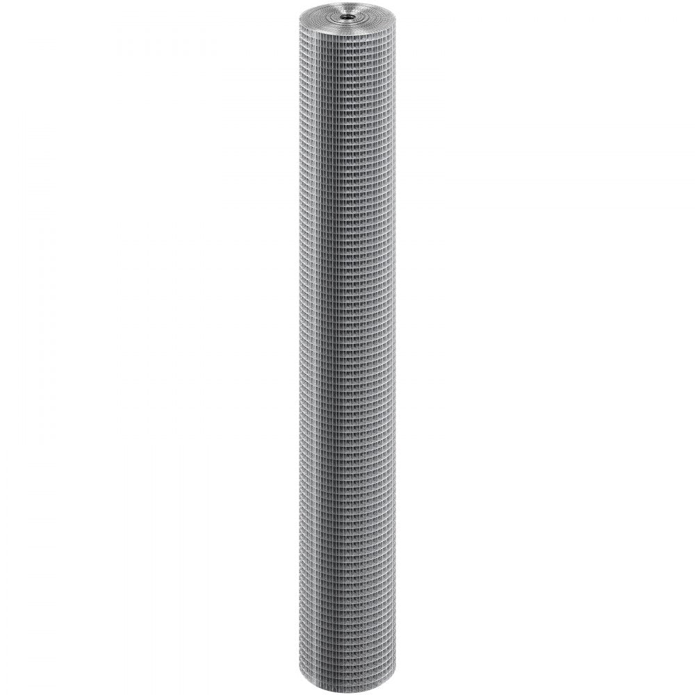 VEVOR Hardware Cloth, 1/2 inch 48in x 50 ft 19 Gauge, Hot Dipped Galvanized Wire Mesh Roll, Chicken Wire Fencing, Wire Mesh for Rabbit Cages, Garden, Small Rodents
