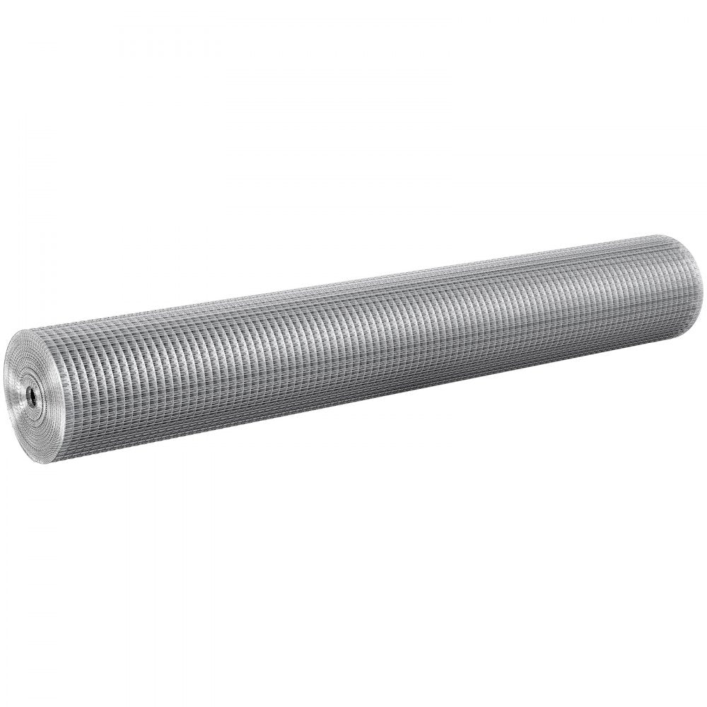 VEVOR Hardware Cloth, 1/2 inch 48in x 50 ft 19 Gauge, Hot Dipped Galvanized Wire Mesh Roll, Chicken Wire Fencing, Wire Mesh for Rabbit Cages, Garden, Small Rodents