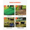 VEVOR Electric Fence Netting, 50" H x 164' L, Livestock Net Fencing with Posts & Stakes, Portable Mesh Nets for Goats, Sheep, Deer, Hogs, Dogs, Electric Fencing for Backyards, Gardens, Farms, Ranches