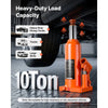 VEVOR Hydraulic Bottle Jack 10 Ton (22046.2 lbs) 9.06"-17.32" Lifting Range, for Heavy-Duty Pickup Truck, Truck, Large SUV, Auto Repair and House Lift, Multi-Directional Welded Jack with Long Handle