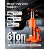 VEVOR Hydraulic Bottle Jack 6 Ton (13227.7 lbs) 8.66"-16.93" Lifting Range, for Full-Size SUV, Light-Duty Pickup, Commercial Van, Auto Repair House Lift, Multi-Directional Welded Jack with Long Handle