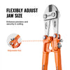 VEVOR Bolt Cutter, 18" Lock Cutter, Bi-Material Handle with Soft Rubber Grip, Heavy Duty Bolt Cutter, Chrome Molybdenum Alloy Steel Blade, for Rods, Bolts, Wires, Rivets, Cables, and Chains
