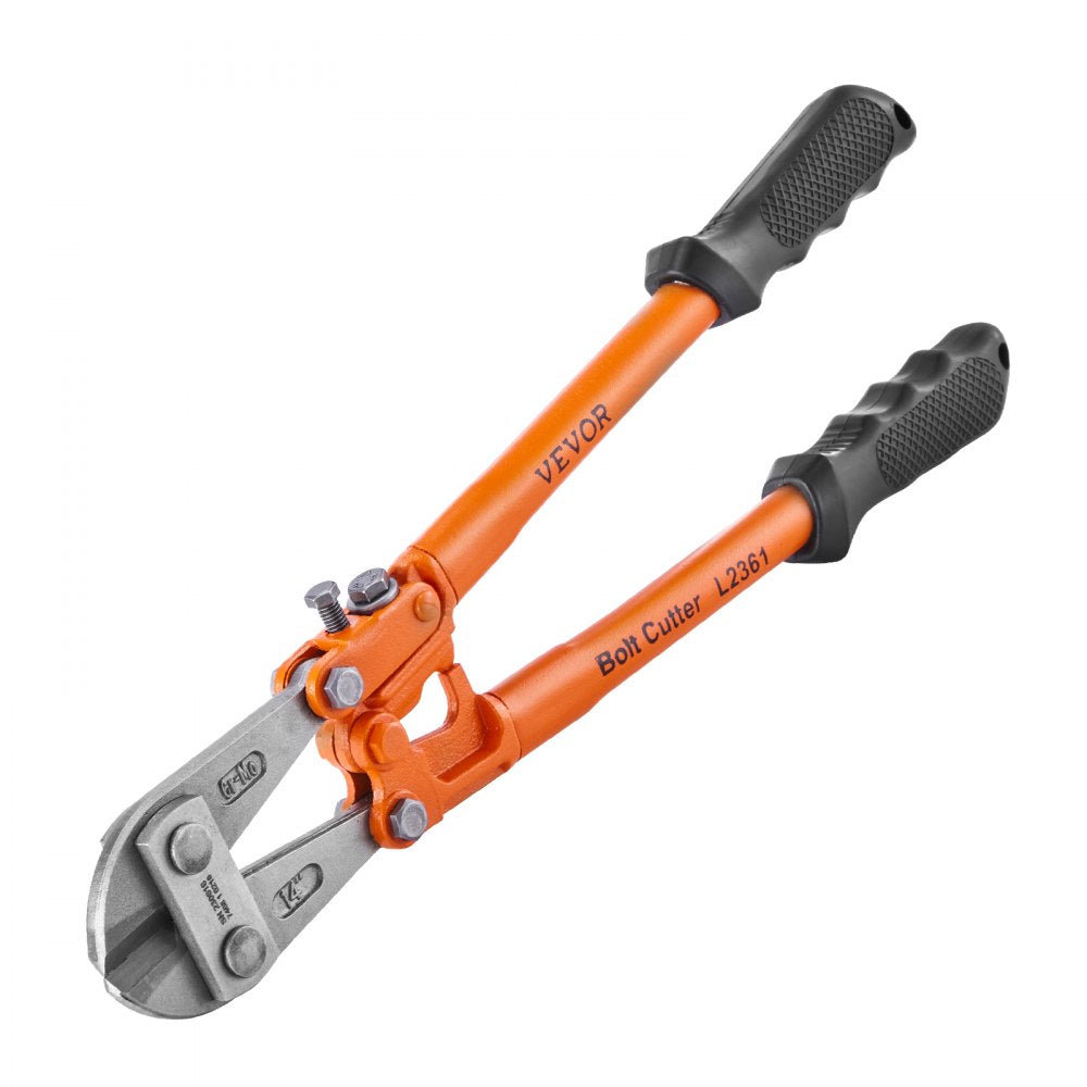VEVOR Bolt Cutter, 18" Lock Cutter, Bi-Material Handle with Soft Rubber Grip, Heavy Duty Bolt Cutter, Chrome Molybdenum Alloy Steel Blade, for Rods, Bolts, Wires, Rivets, Cables, and Chains