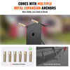 VEVOR Handrails for Outdoor Steps, 18.9" Length 1.3"Pipe Wall Mount Safety Railings for 1-2 Steps, Stair Handrail with Matte Black Finished,for Garden,Yard and Garage & Elderly,Pregnant Women, Disable
