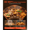 VEVOR Electric Hot Box Food Warmer, 16-Tier Commercial Warming Cabinet with Water Tray, Glass Door and Adjustable Shelves, Stainless Steel Food Warmer Cabinet, for Restaurant, Kitchen, Pizza, Chicken