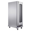 VEVOR Electric Hot Box Food Warmer, 16-Tier Commercial Warming Cabinet with Water Tray, Glass Door and Adjustable Shelves, Stainless Steel Food Warmer Cabinet, for Restaurant, Kitchen, Pizza, Chicken