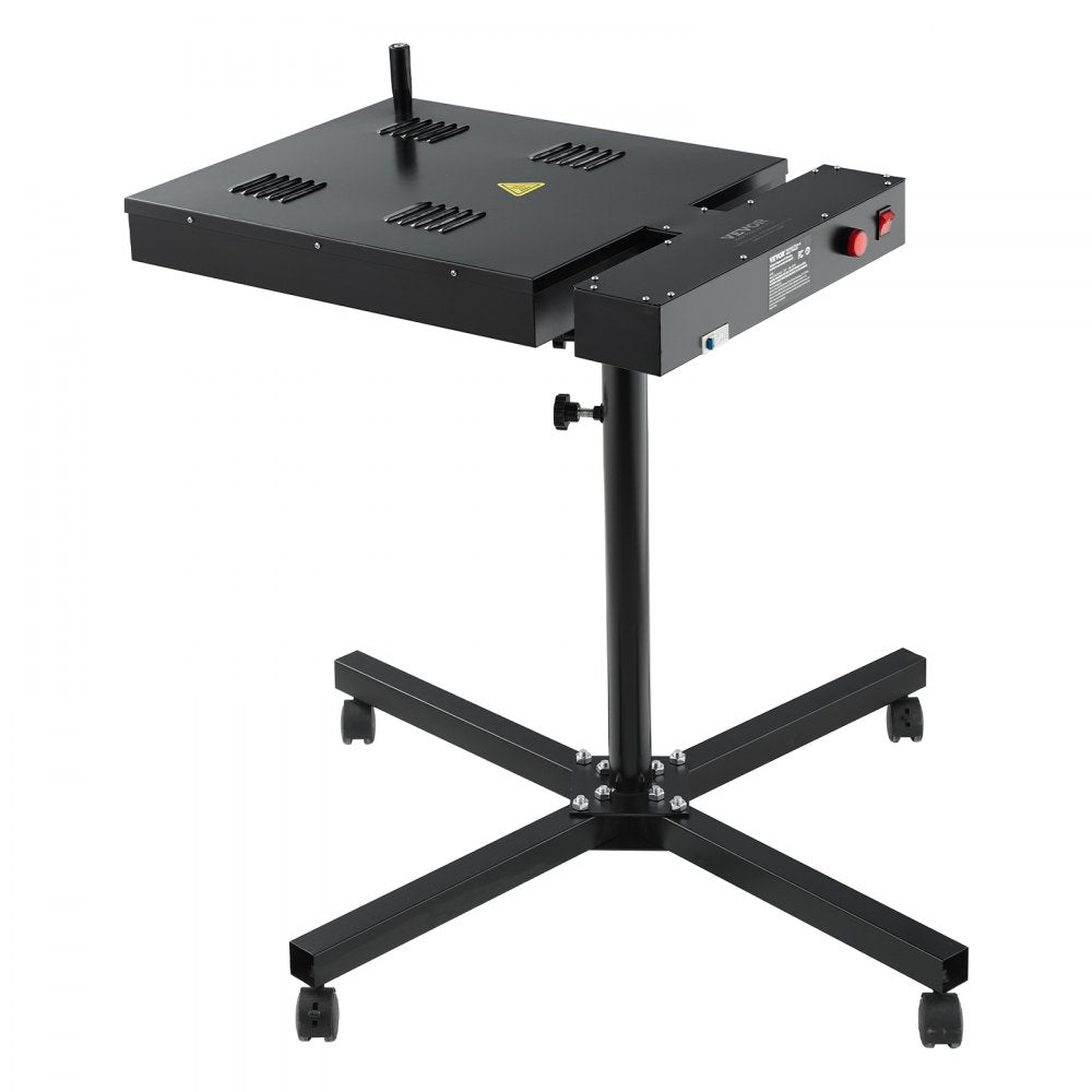 VEVOR Pro Flash Dryer 16x16 inch, Upgrade 1800W Electrical Control Box Flash Dryer for Screen Printing Machine with Height Adjustable Stand, 360° Rotation, X-Shaped Base, Steel T-Shirt Curing Machine