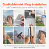 VEVOR Window Privacy Film, One Way Window Tint, Daytime Mirror Reflective Heat Control Glass, Static Cling Sun Blocking, See out Not in Window Film for Home and Office, Black-Silver, 36 in x 6.5 ft