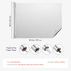 VEVOR Window Privacy Film, One Way Window Tint, Privacy Mirror Reflective Film, Sun Blocking Heat Control Glass, Self-Adhesive, See out Not in Window Film for Home and Office, Silver, 36 in x 49.3 ft