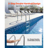 VEVOR Swimming Pool Ladder, 3-Step Stairs with Double Handrails, Non-slip Heavy Duty Wide Steps, Stainless Steel Frame, 265 lbs Capacity for 48-54 in Inground Pools Entry/Exits, Indoor & Outdoor