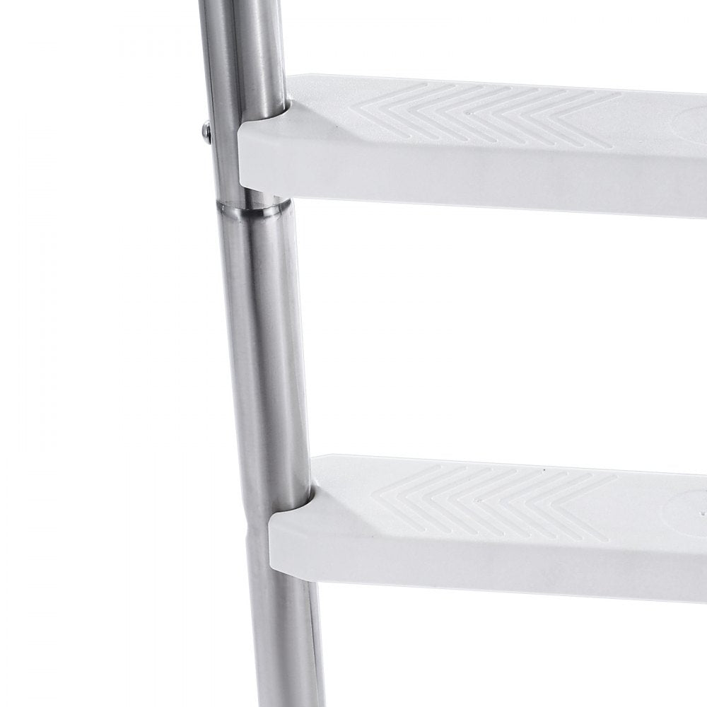 VEVOR Swimming Pool Ladder, 3-Step Stairs with Double Handrails, Non-slip Heavy Duty Wide Steps, Stainless Steel Frame, 265 lbs Capacity for 48-54 in Inground Pools Entry/Exits, Indoor & Outdoor
