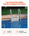 VEVOR Swimming Pool Ladder, 4-Step Double Handrails Stairs, Grey - image 5