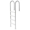 VEVOR Swimming Pool Ladder, 4-Step Double Handrails Stairs with Non-slip Heavy Duty Steps, Stainless Steel Load Capacity 265 lbs, for 54 In Inground Pools with Mounted Deck Board Indoor & Outdoor