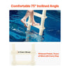 VEVOR Swimming Pool Ladder, 75°Inclined 5-Step Double Handrails Stair, Non-slip Heavy Duty Steps, Load Capacity 300 lb, for 48-54 In Inground & Above-ground Pools of Any Deck Surface Indoor & Outdoor