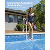 VEVOR Swimming Pool Ladder, 4-Step Double Handrails Stair, Non-slip Thickened Heavy Duty Steps, Load Capacity 300 lb, for 48-54 In Inground & Above-ground Pools of Any Deck Surface Indoor & Outdoor