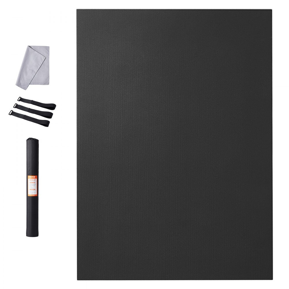 VEVOR Exercise Mat, Non Slip High Density Premium Yoga Mat, Exercise Yoga Mat for Men & Women, Fitness & Exercise Mat with Bag & Carry Strap, for All Types of Home Yoga, Pilate & Floor Workout (7x5ft)